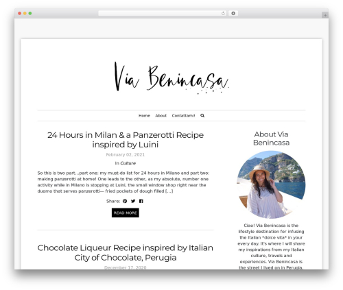 WordPress theme Isabella - viabenincasa.com
