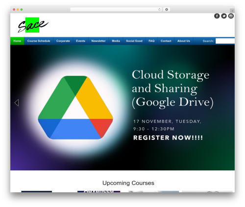 WordPress theme MainTheme - sace.org.sg
