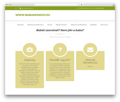 WordPress theme Onsen - babamisszio.hu