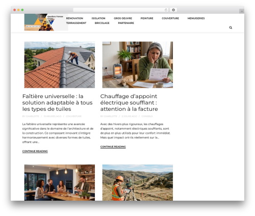 WordPress theme Proframe - question-travaux.net