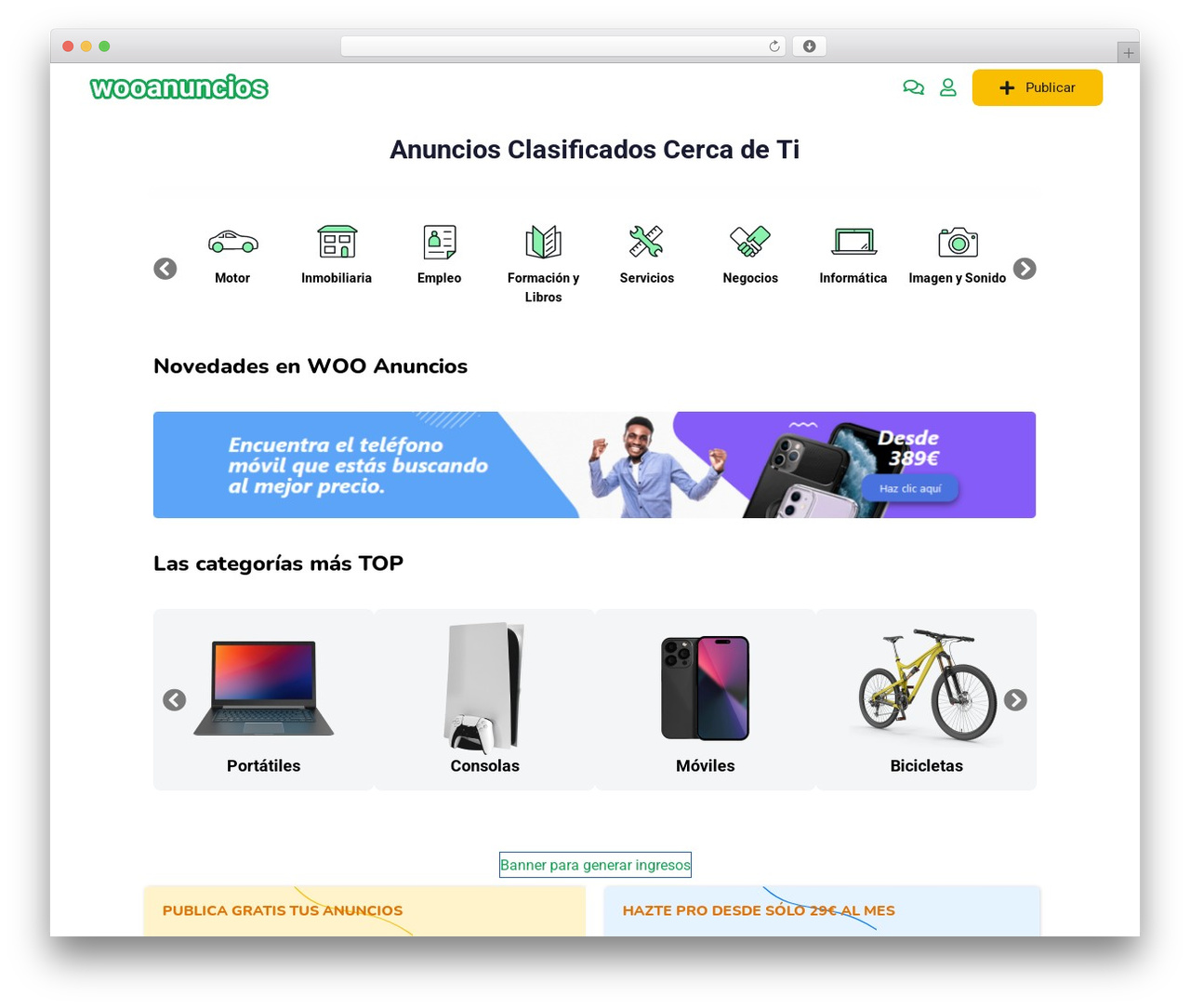 Classima Child WordPress theme - wooanuncios.es Classima Child WordPress theme - wooanuncios.es