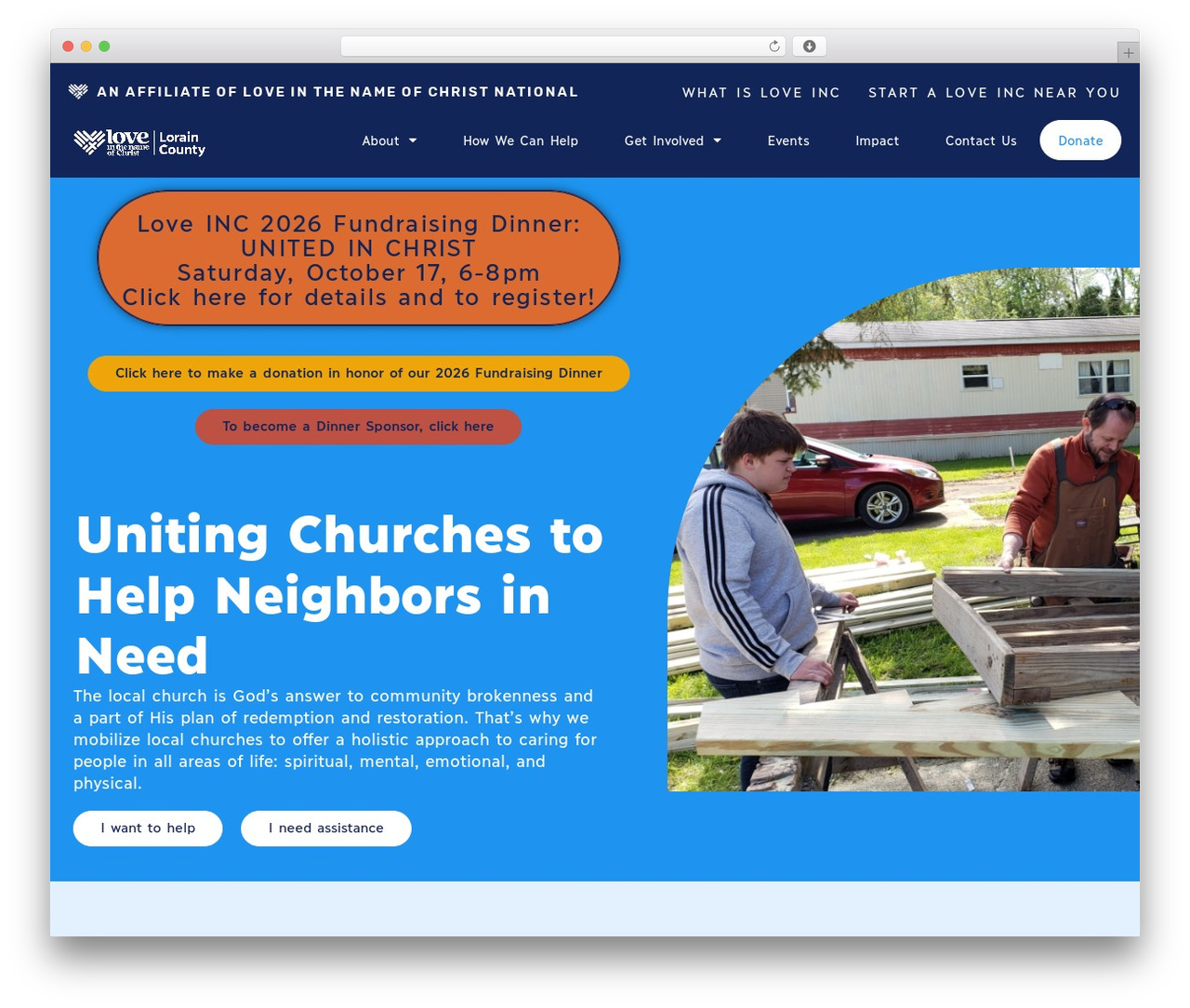 Hello Elementor WordPress theme - loveinclorainco.org