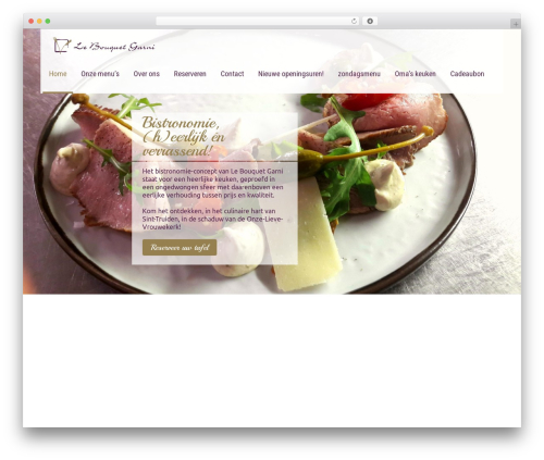 SKT Restaurant Pro WordPress page theme - lebouquetgarni.be