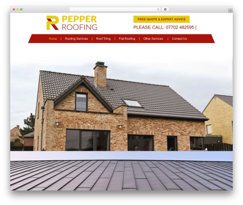 WordPress theme Custom WP - pepper-roofing.com