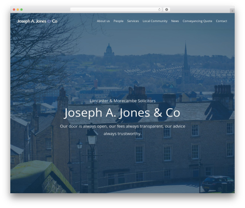 WordPress theme Engage - jajsolicitors.co.uk