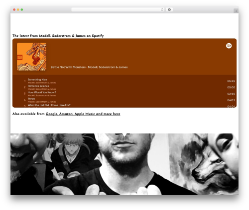 WordPress theme Sonaar - jonmodell.com