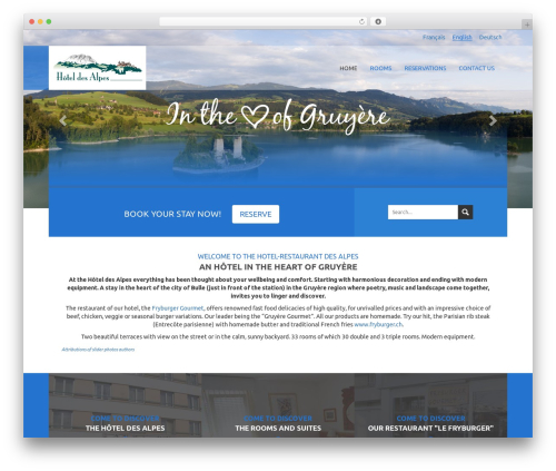 Bootstrap Basic theme WordPress - hoteldesalpesbulle.ch