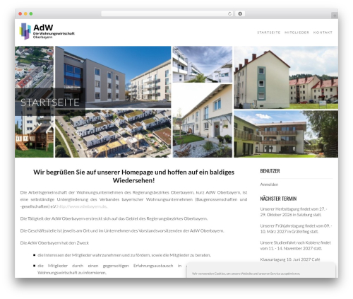 Executive WordPress theme - adw-oberbayern.de