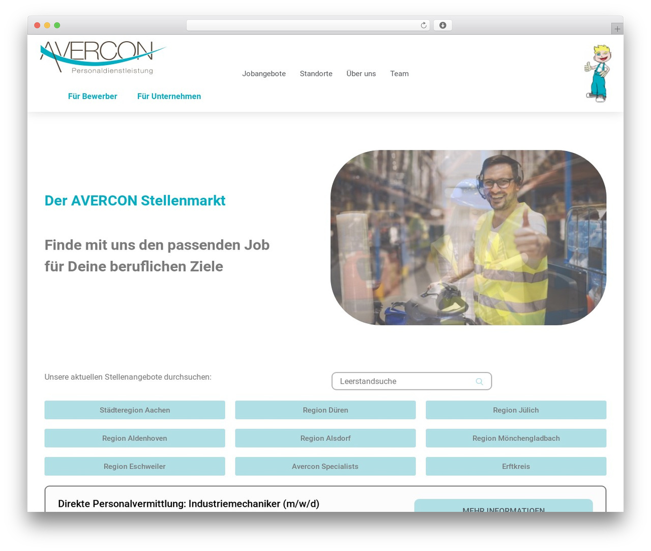 Hello Elementor WordPress theme design - avercon.de