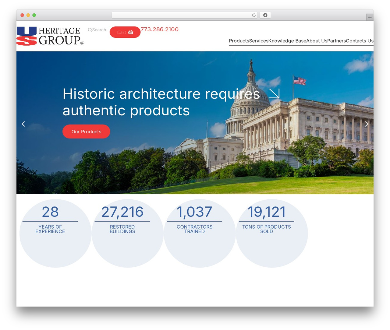 Hook WordPress theme - usheritage.com