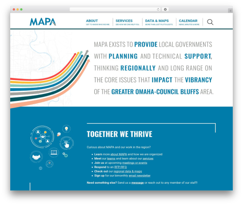Mapa WordPress theme - mapacog.org