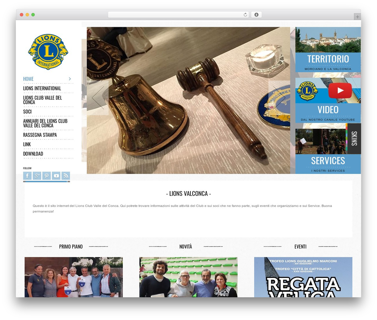 Socha Responsive Theme WordPress page theme - lionsclubvalledelconca.com