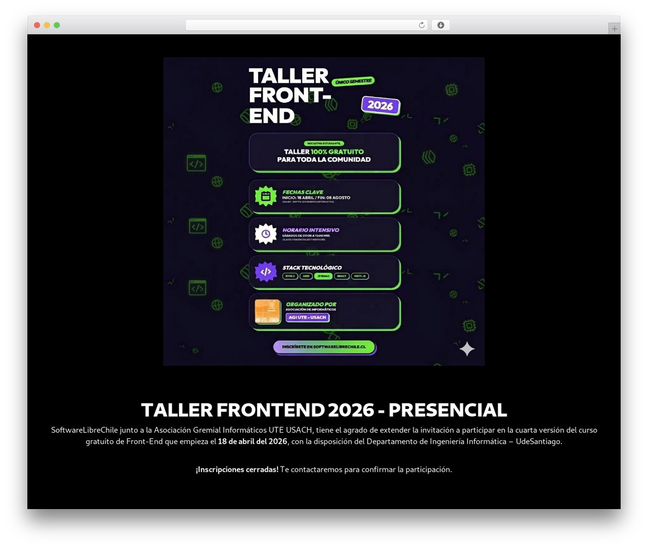 Software Libre Chile WordPress theme - softwarelibrechile.cl Software Libre Chile WordPress theme - softwarelibrechile.cl