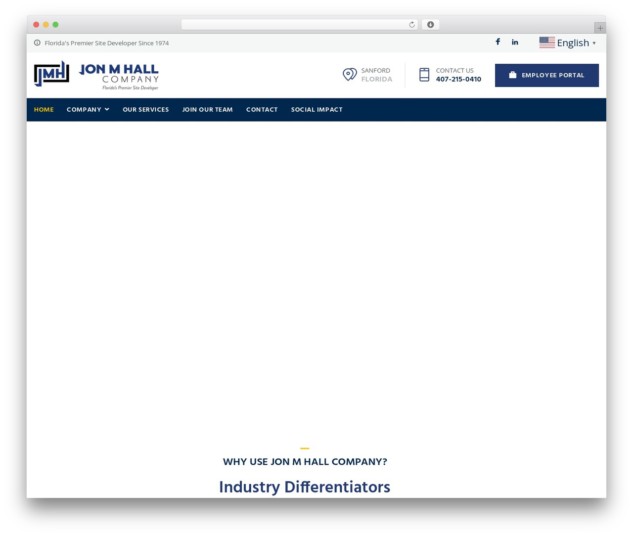 WordPress theme Buildwall - jonmhallcompany.com