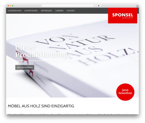 WordPress theme R.H. Dev. Theme - schreinerei-sponsel.de