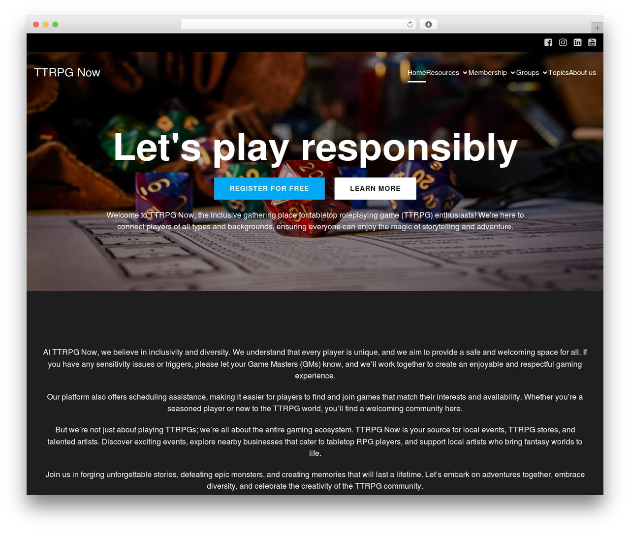 Elevate WP WordPress theme - ttrpgnow.com Elevate WP WordPress theme - ttrpgnow.com
