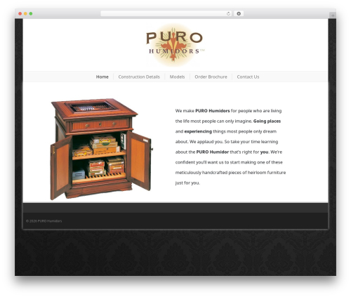 JW Bootstrap theme WordPress - purohumidors.com