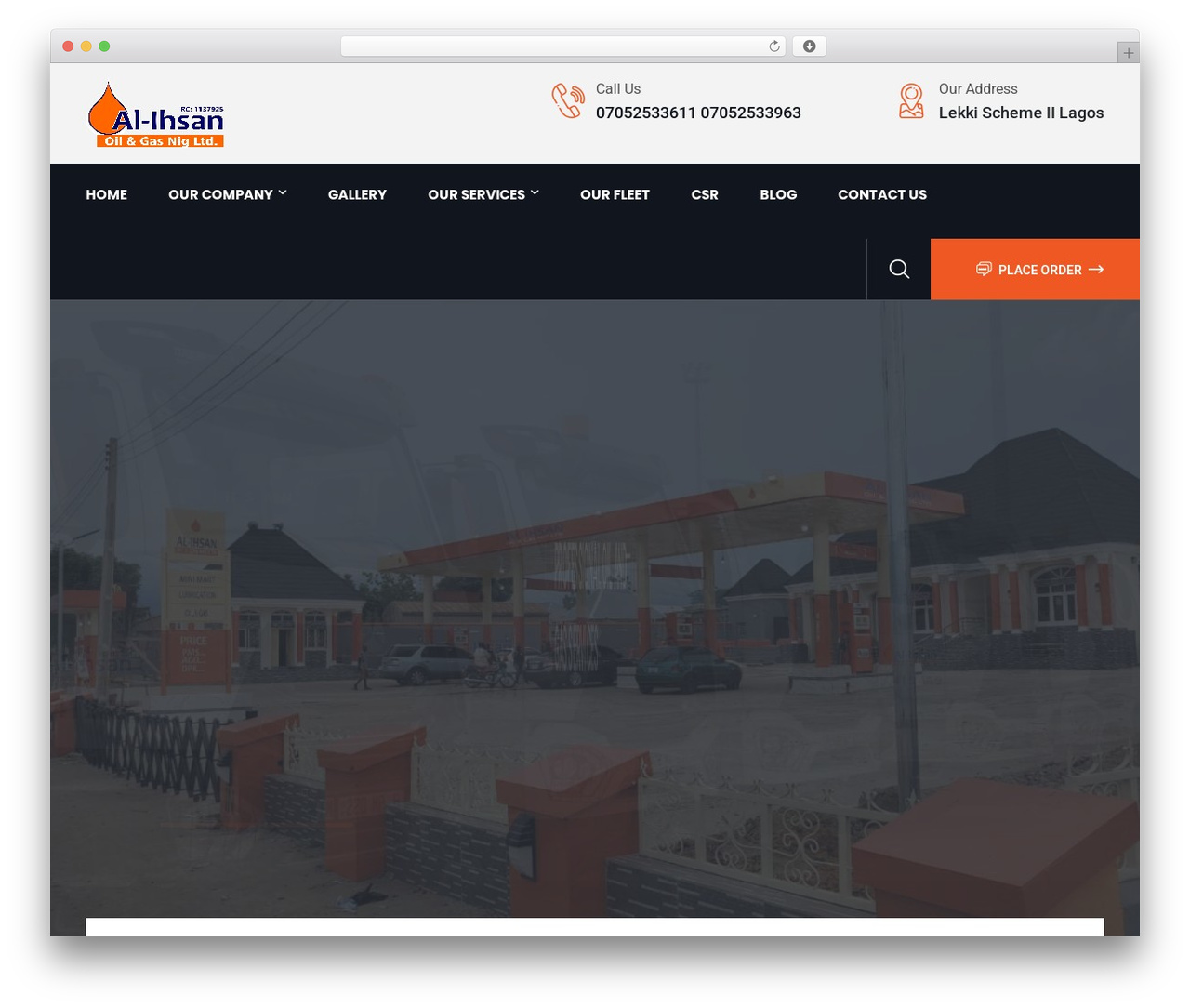Lebuild WordPress theme - alihsanoilandgas.com