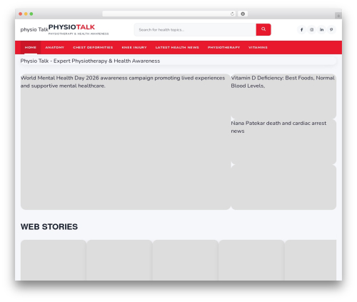 GeneratePress theme WordPress - physiotalkofficial.com