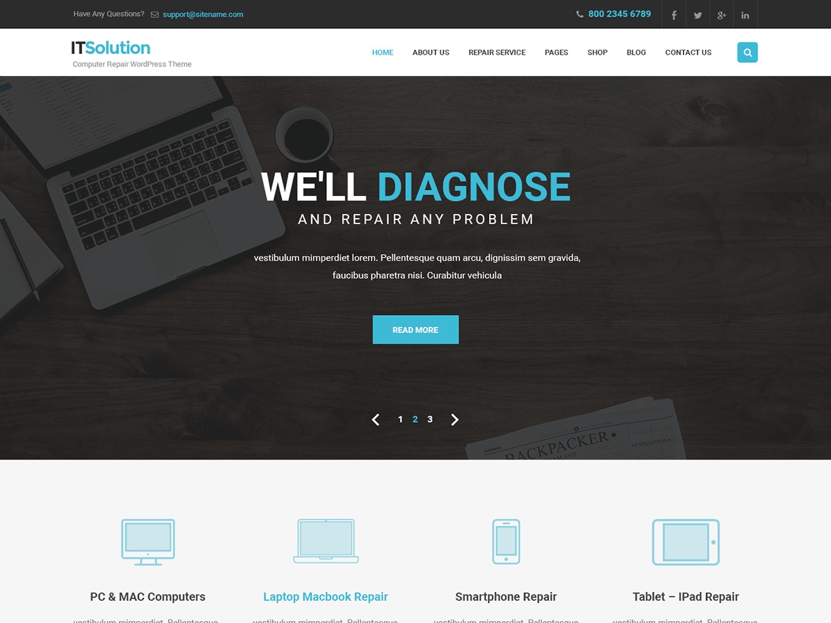 IT Solution WordPress website theme IT Solution WordPress website theme