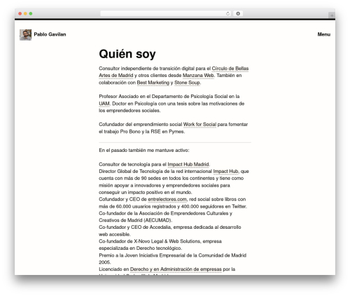 Susty WordPress theme - pablogavilan.com