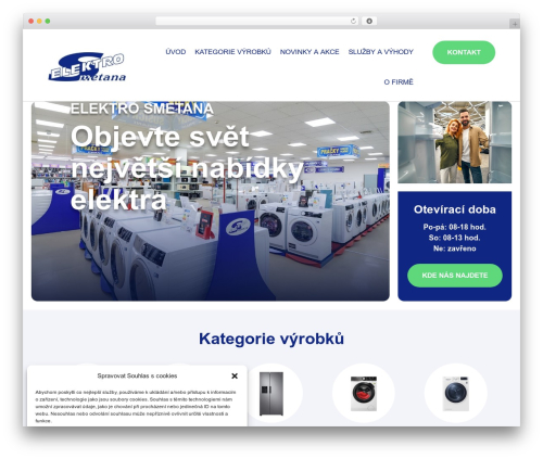 Theme WordPress Divi - elektrosmetana.cz