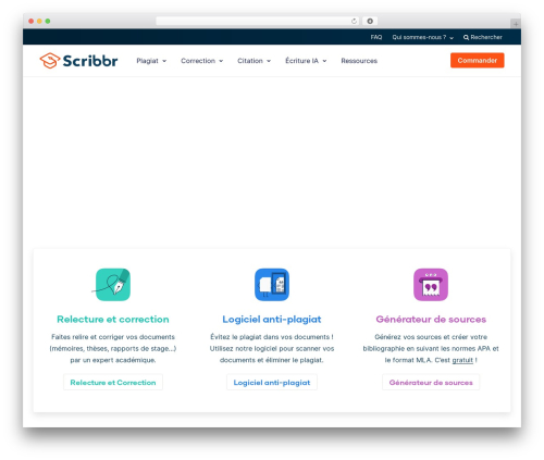 WordPress theme Scribbr-2017 - scribbr.fr