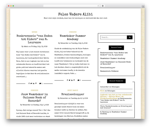 Writee WordPress theme - meerovermijnreiskatwaarkanikhemkopenenwatkostdatdanwelniet.com