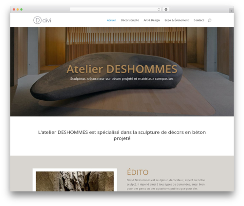 Divi WordPress theme design - atelier-deshommes.com