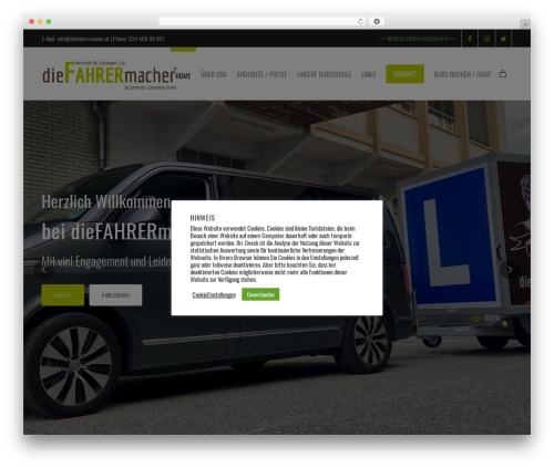 Engage WordPress page theme - diefahrermacher.ch