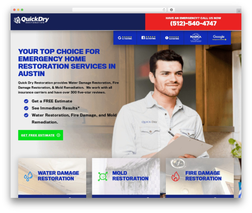 QuickDry WordPress theme - quickdryrestoration.com
