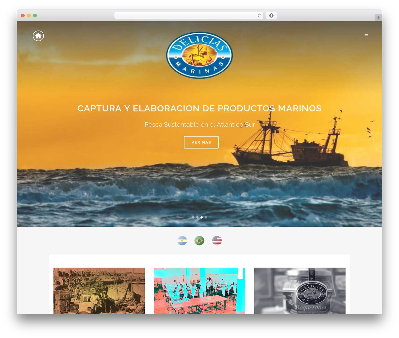 Theme WordPress Bridge - deliciasmarinas.com