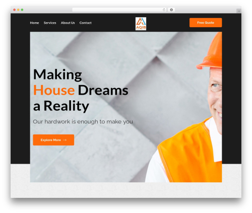 WordPress theme Constrion - aqibservicesltd.co.uk