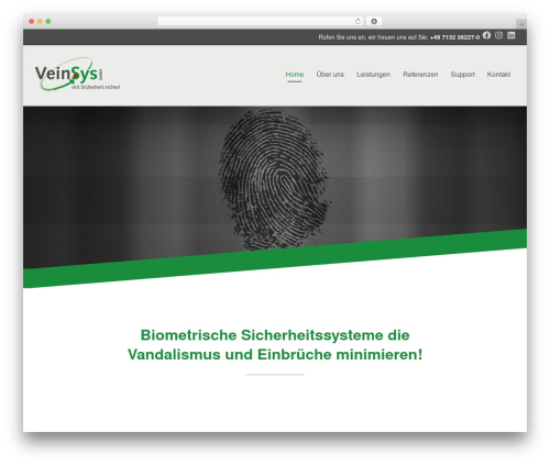 Angle WordPress theme - veinsys.eu