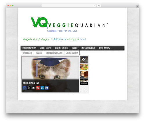 Avenue best free WordPress theme - veggiequarian.com