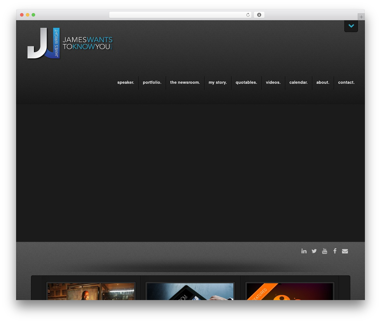 DynamiX WordPress theme - jameswantstoknowyou.com