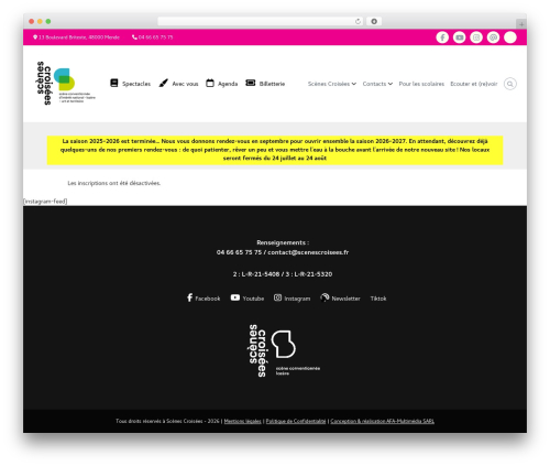 Flash theme WordPress - scenescroisees.com