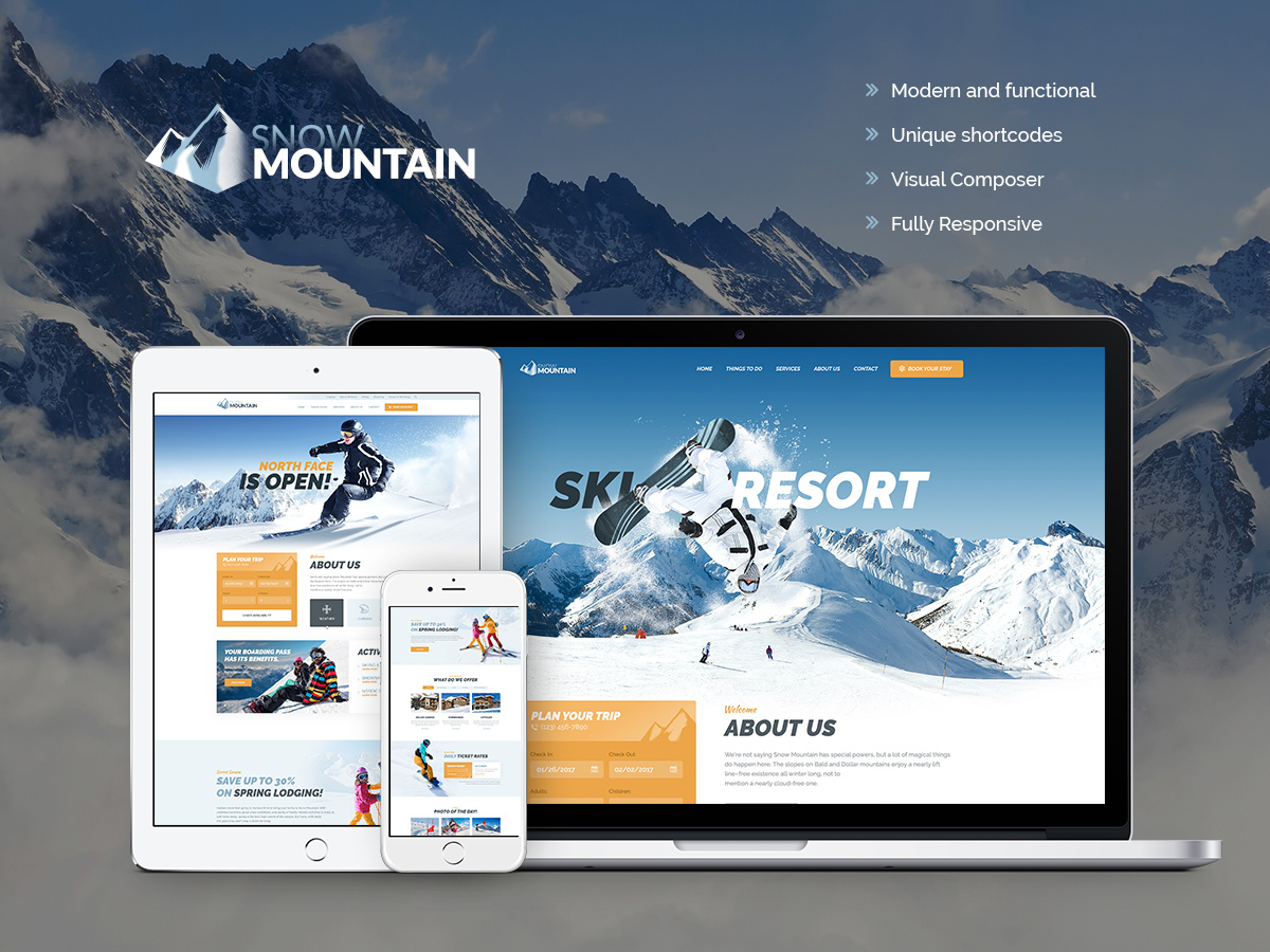 SnowMountain WordPress blog theme