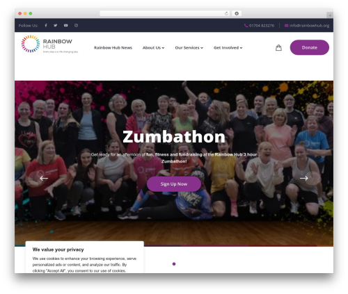 Charitable recurring WordPress plugin - rainbowhub.org