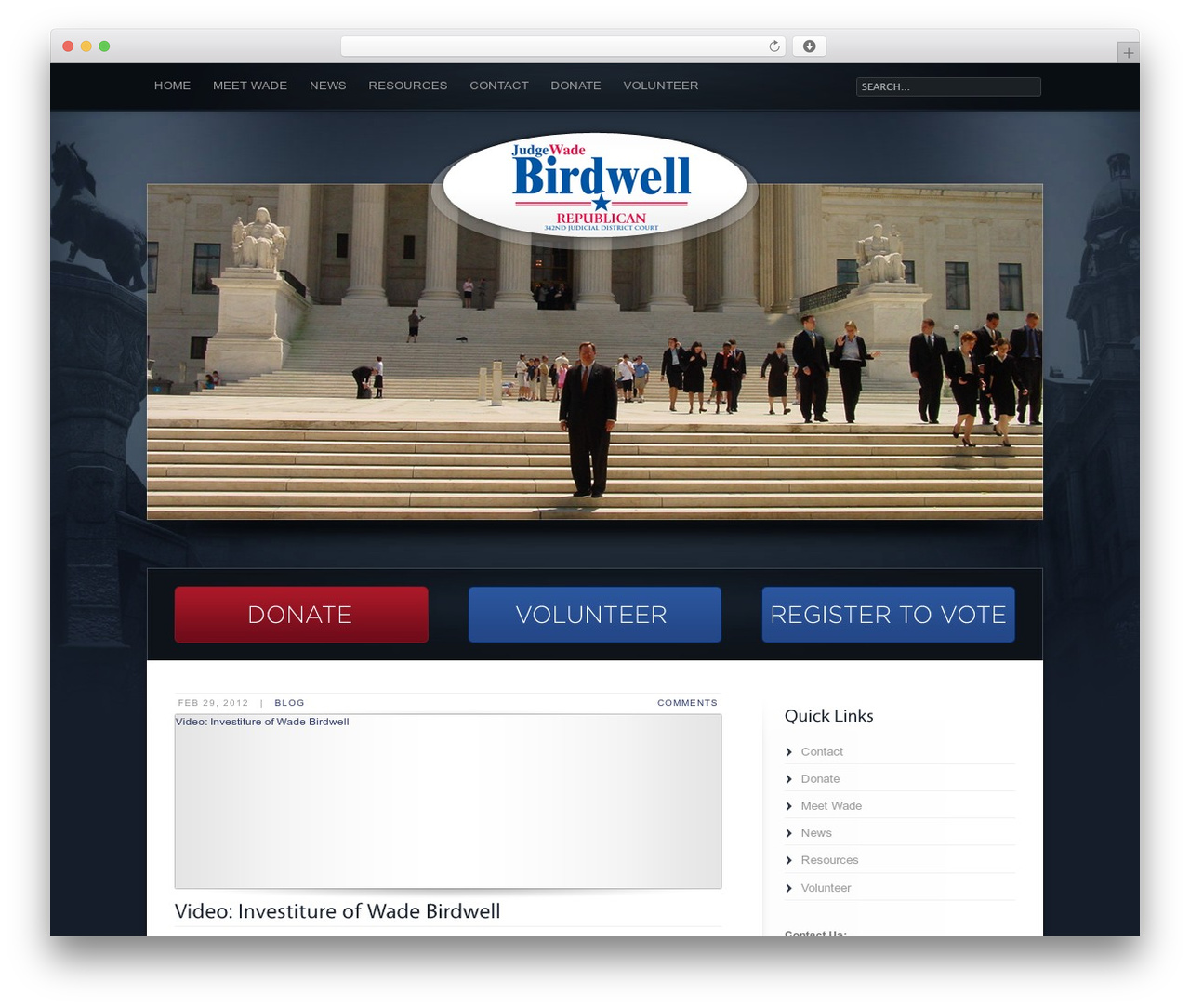 Traject top WordPress theme - judgewadebirdwell.com