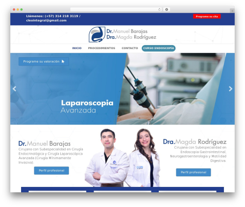 WordPress theme Beaver Builder Theme - cirugiayendoscopiacali.com