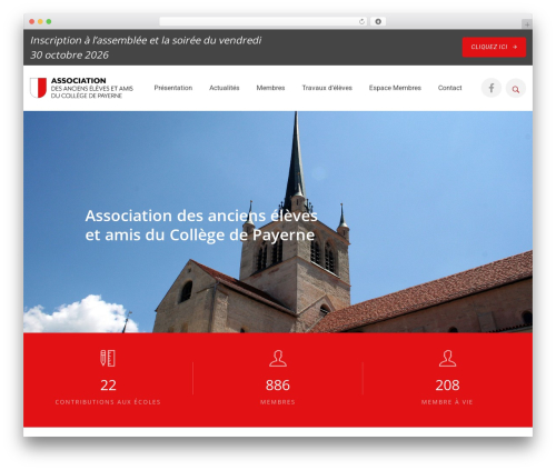 Ademy WordPress theme design - anciens-eleves-payerne.ch