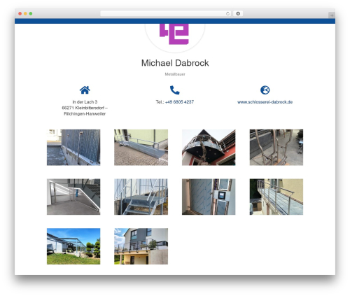 Divi theme WordPress - schlosserei-dabrock.de