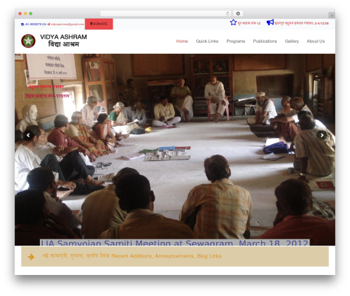 Dynamism theme WordPress - vidyaashram.org