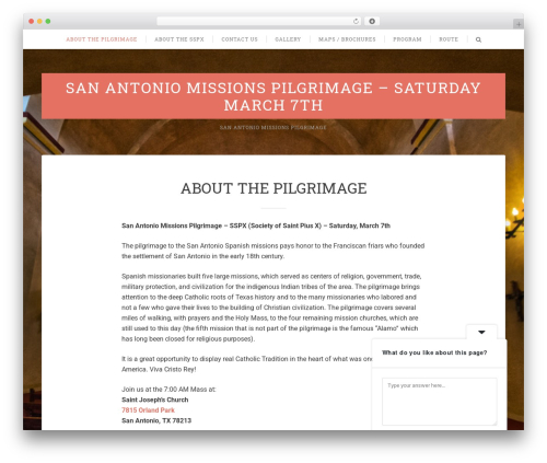 Heron WordPress Theme premium WordPress theme - missionspilgrimage.com