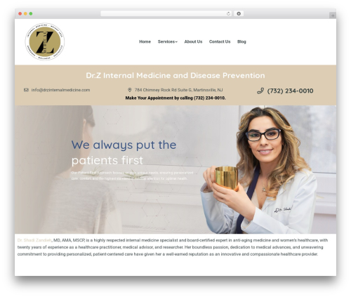 Medixi premium WordPress theme - drzinternalmedicine.com