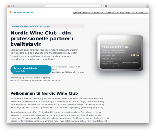 NEM Theme theme WordPress - nordicwineclub.dk