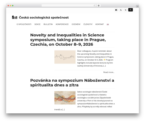 Nucleus WordPress theme - ceskasociologicka.org