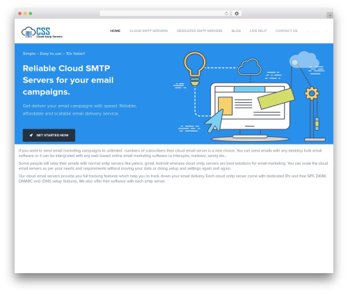 Spark Theme WordPress theme - cloudsmtpservers.com