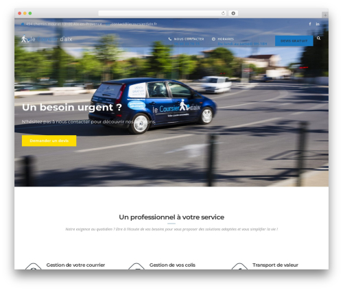Theme WordPress BuilderPress - coursier-aix.fr